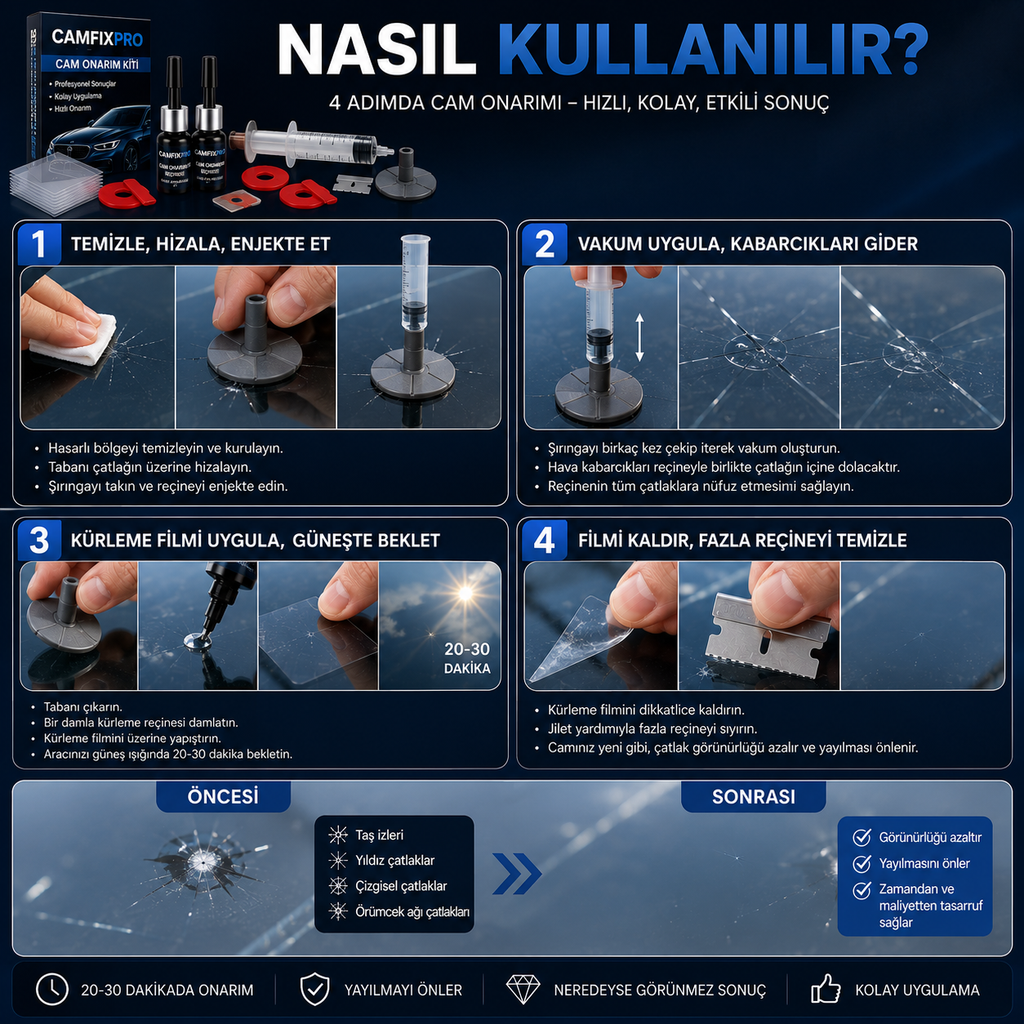 CAMFIXPRO CAM ONARIM KİTİ